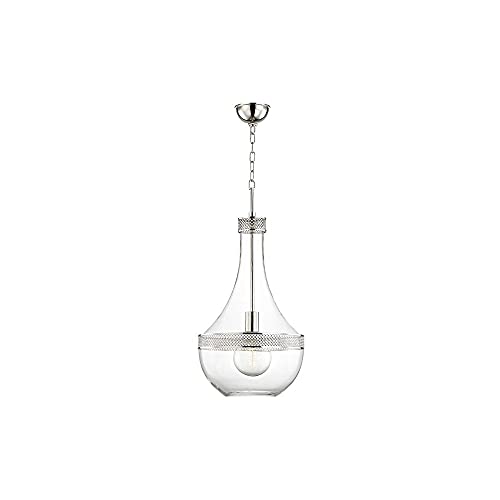 Hudson Valley 1814-PN Hagen One Light Pendant, Polished Nickel Alternate Image.jpg