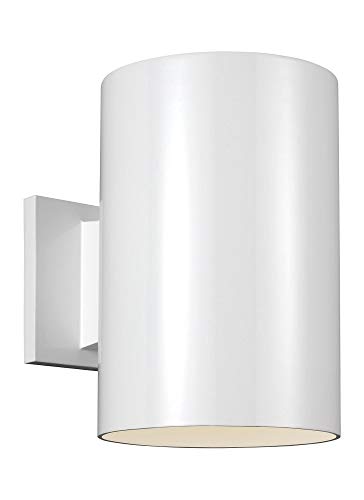 Visual Comfort Studio 8313901-15/T Outdoor Cylinders One Light Outdoor Wall Lantern, White Alternate Image.jpg