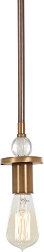 Minka-Lavery 4731-113 Safra One Light Mini Pendant, Harvard Court Bronze W/Natural Alternate Image.jpg