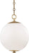 Hudson Valley MDS700-AGB Sphere No.1 One Light Pendant, Aged Brass Alternate Image.jpg