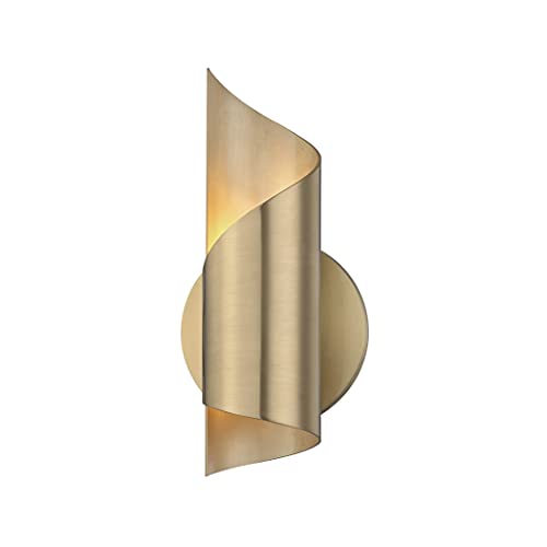 Mitzi H161101-AGB Evie LED Wall Sconce, Aged Brass Alternate Image.jpg