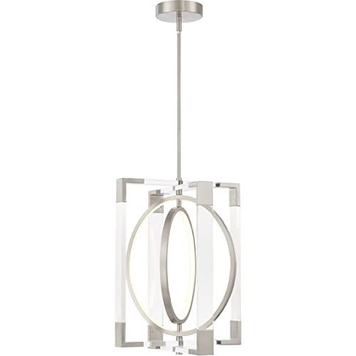 George Kovacs P2265-084-L Double Take LED Pendant, Brushed Nickel Alternate Image.jpg
