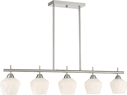 Minka-Lavery 2174-84 Camrin Five Light Island Pendant, Brushed Nickel Alternate Image.jpg