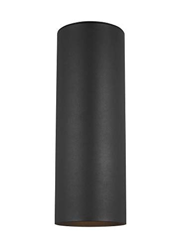 Visual Comfort Studio 8313802EN3-12 Outdoor Cylinders Two Light Outdoor Wall Lantern, Black Alternate Image.jpg