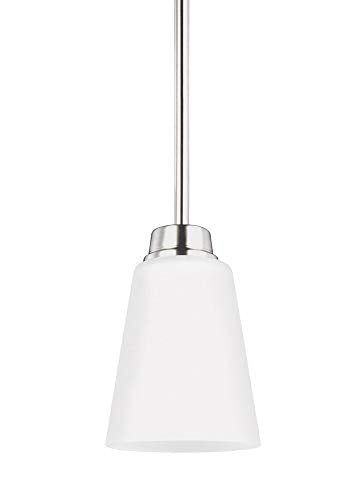 Generation Lighting 6115201-962 Kerrville One Light Mini-Pendant, Brushed Nickel Alternate Image.jpg