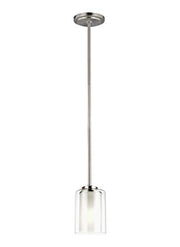 Generation Lighting 6137301-962 Elmwood Park One Light Mini-Pendant, Brushed Nickel Alternate Image.jpg