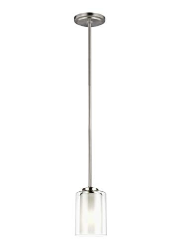 Generation Lighting 6137301EN3-962 Elmwood Park One Light Mini-Pendant, Brushed Nickel Alternate Image.jpg