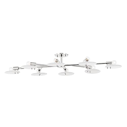 Mitzi H428608-PN Giselle Eight Light Semi Flush Mount, Polished Nickel Alternate Image.jpg