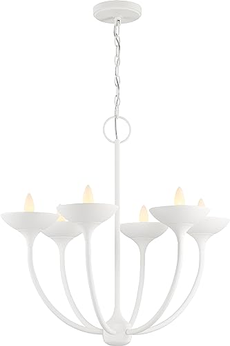 Minka-Lavery 4716-892 Ryton Six Light Chandelier, Plaster White Alternate Image.jpg