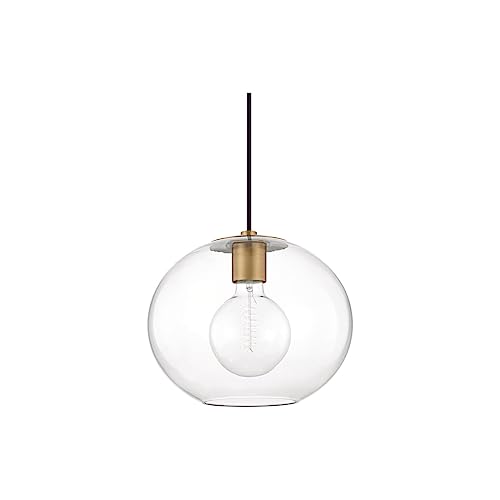 Mitzi H270701L-AGB Margot One Light Pendant, Aged Brass Alternate Image.jpg