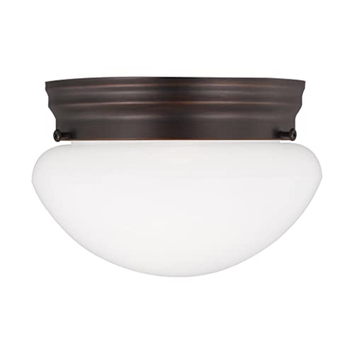 Generation Lighting 5328EN3-710 Webster Two Light Flush Mount, Bronze Alternate Image.jpg