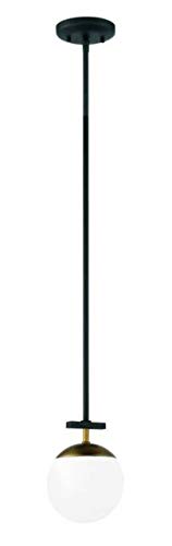 George Kovacs P351-618 Alluria One Light Mini Pendant, Weathered Black W/Autumn Gold Alternate Image 2.jpg