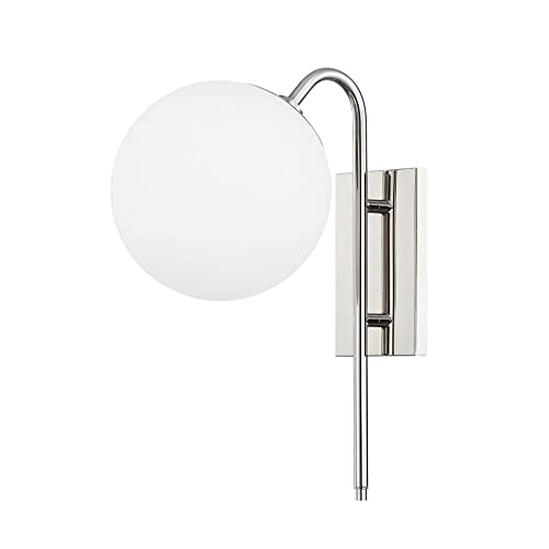 Mitzi H504101-PN Ingrid One Light Wall Sconce, Polished Nickel Alternate Image.jpg