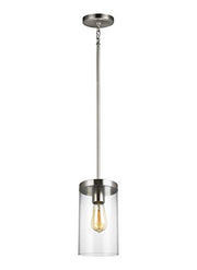 Visual Comfort Studio 6590301-962 Zire One Light Pendant, Brushed Nickel Alternate Image.jpg