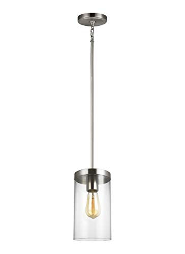 Visual Comfort Studio 6590301-962 Zire One Light Pendant, Brushed Nickel Alternate Image.jpg