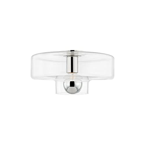 Mitzi H524501-PN Iona One Light Flush Mount, Polished Nickel Alternate Image.jpg