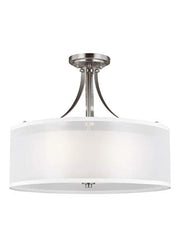 Generation Lighting 7737303EN3-962 Elmwood Park Three Light Semi-Flush Mount, Brushed Nickel Alternate Image.jpg