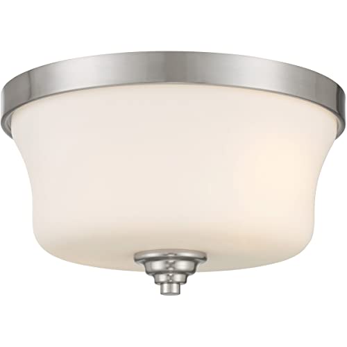 Minka-Lavery 4927-84 Shyloh Two Light Flush Mount, Brushed Nickel Alternate Image.jpg