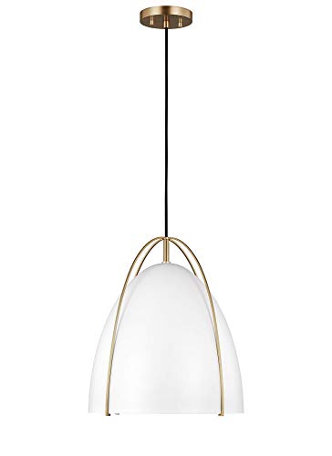 Visual Comfort Studio 6551801EN3-848 Norman One Light Pendant, Satin Brass Alternate Image.jpg