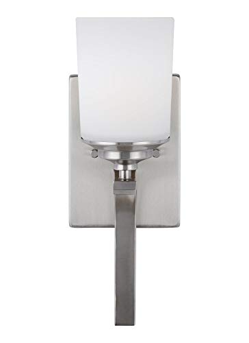 Generation Lighting 4130701EN3-962 Kemal One Light Wall / Bath Sconce, Brushed Nickel Alternate Image.jpg