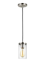 Visual Comfort Studio 6190301-962 Zire One Light Mini-Pendant, Brushed Nickel Alternate Image.jpg