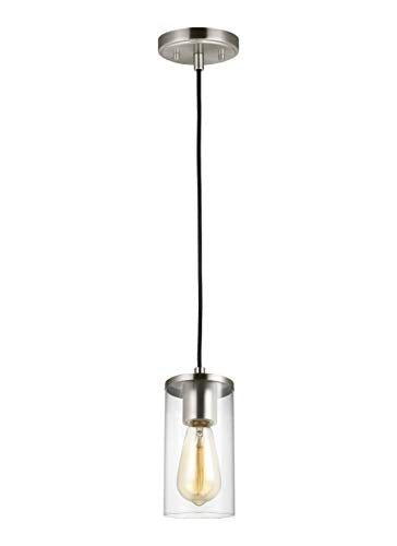 Visual Comfort Studio 6190301-962 Zire One Light Mini-Pendant, Brushed Nickel Alternate Image.jpg