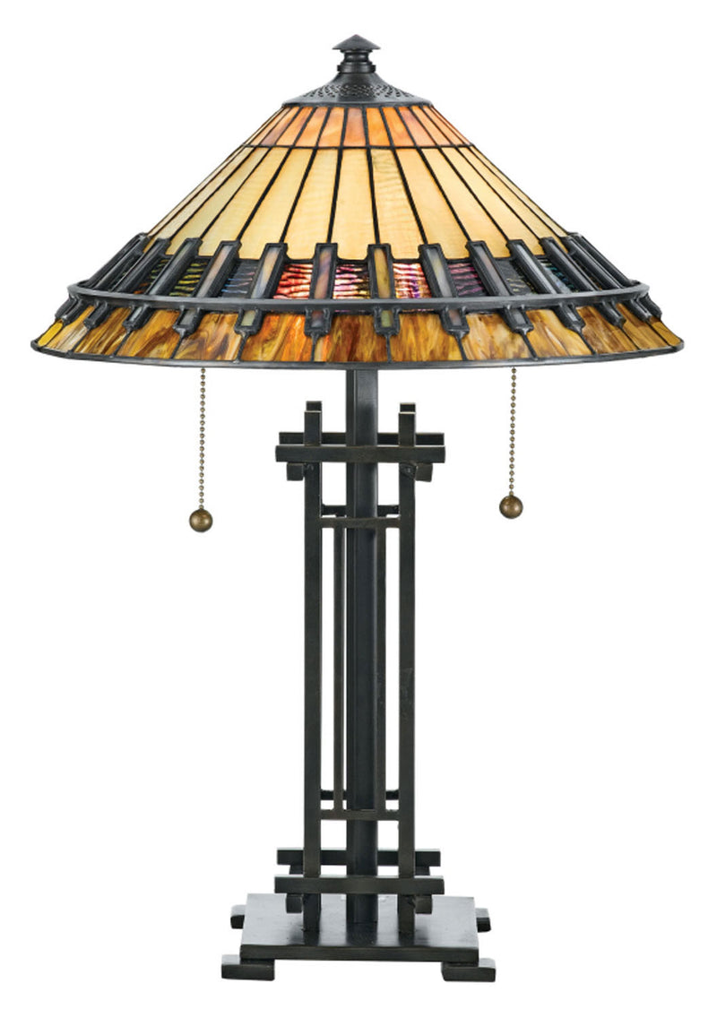 Quoizel TF489T Chastain Two Light Table Lamp, Bronze Patina Main Image.jpg