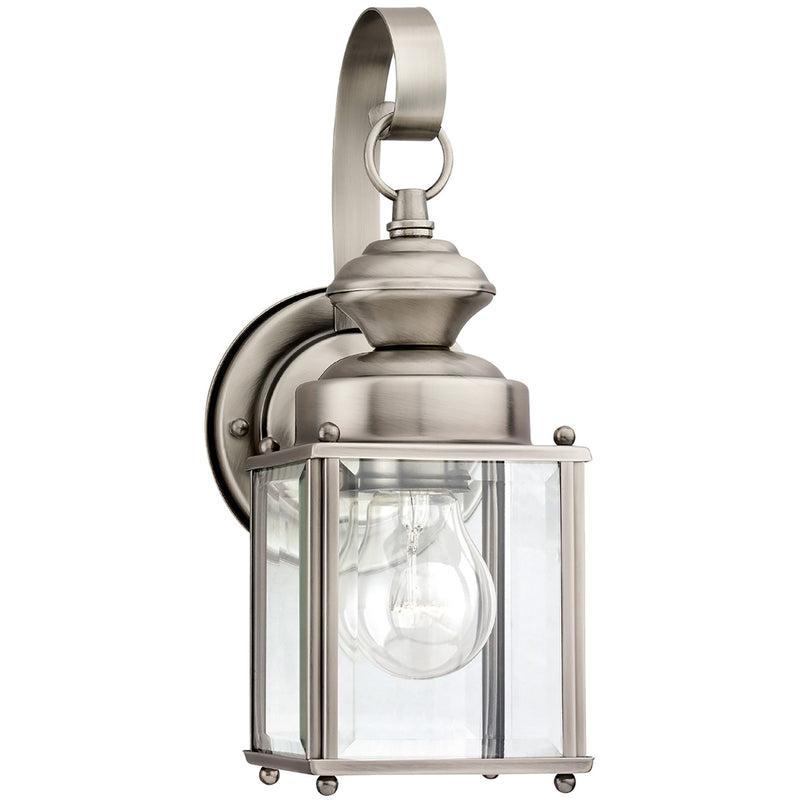 Generation Lighting 8456-965 Jamestowne One Light Outdoor Wall Lantern, Antique Brushed Nickel Main Image.jpg