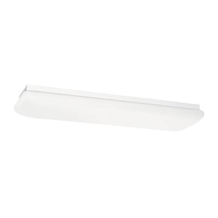 Generation Lighting 59270LE-15 Fluorescent Ceiling Two Light Flush Mount, White Main Image.jpg