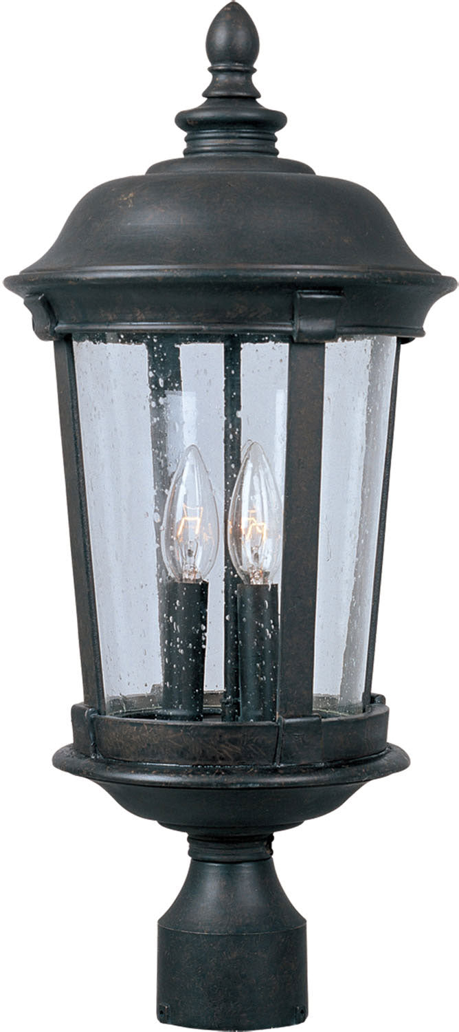 Maxim 3021CDBZ Dover DC Three Light Outdoor Pole/Post Lantern, Bronze Main Image.jpg