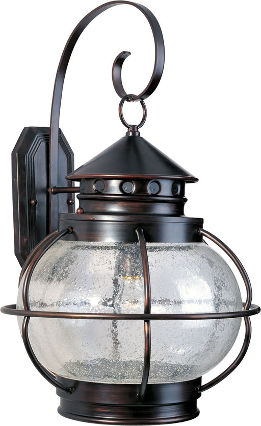 Maxim 30504CDOI Portsmouth One Light Outdoor Wall Lantern, Oil Rubbed Bronze Main Image.jpg