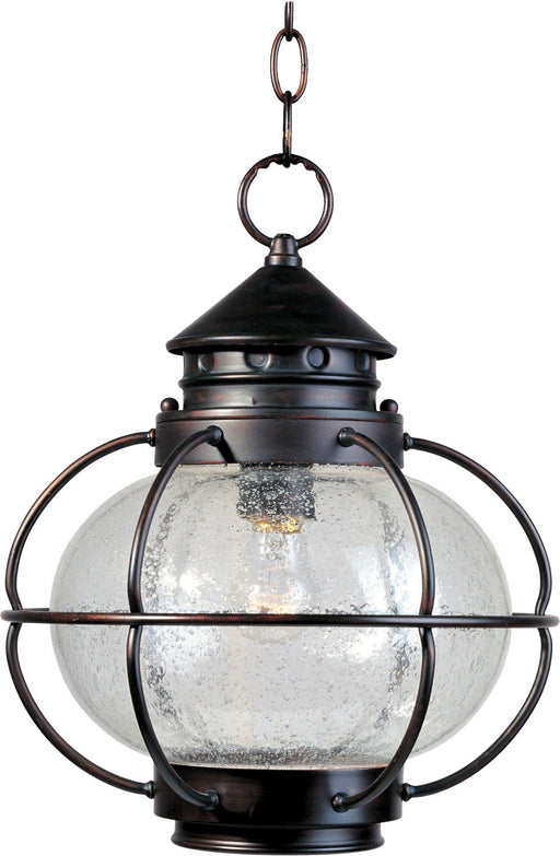 Maxim 30506CDOI Portsmouth One Light Outdoor Hanging Lantern, Oil Rubbed Bronze Main Image.jpg