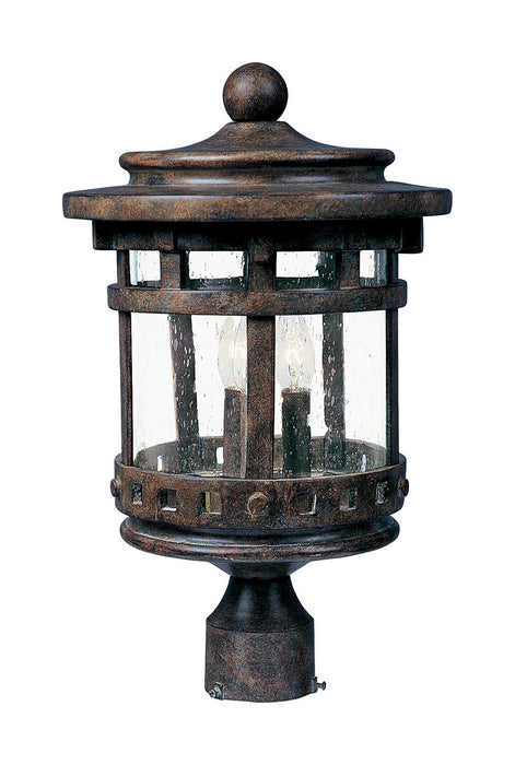 Maxim 3136CDSE Santa Barbara DC Three Light Outdoor Pole/Post Lantern, Sienna Alternate Image.jpg