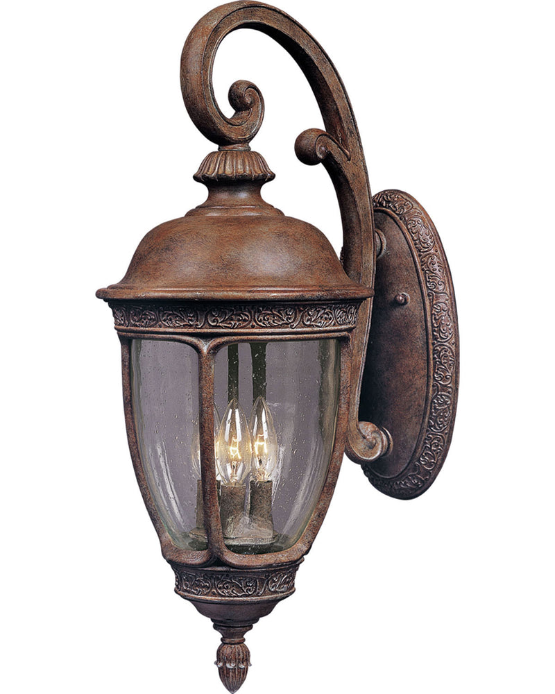 Maxim 3465CDSE Knob Hill DC Three Light Outdoor Wall Lantern, Sienna Main Image.jpg