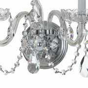Crystorama 1033-CH-CL-SAQ Traditional Crystal Three Light Wall Sconce Polished Chrome Alternate Image 2.jpg