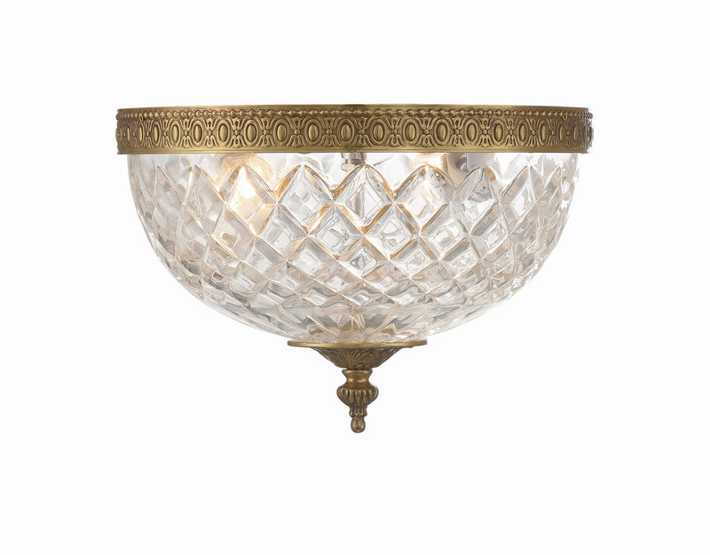 Crystorama 117-10-OB Ceiling Mount Two Light Flush Mount Olde Brass Main Image.jpg