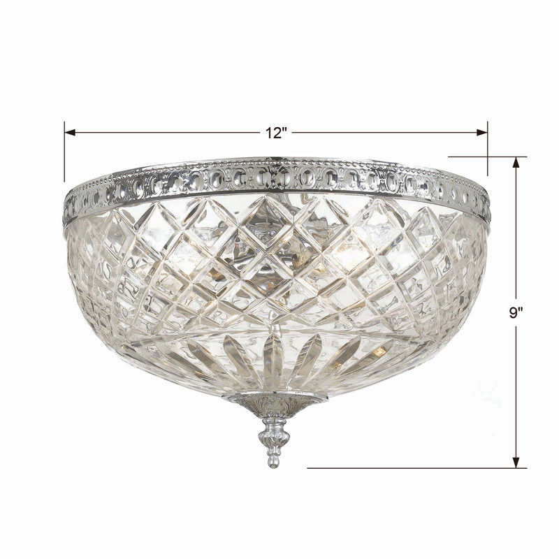 Crystorama 117-12-CH Ceiling Mount Three Light Flush Mount Polished Chrome Alternate Image 4.jpg