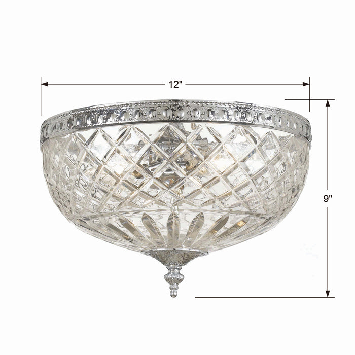 Crystorama 117-12-CH Ceiling Mount Three Light Flush Mount Polished Chrome Alternate Image 4.jpg