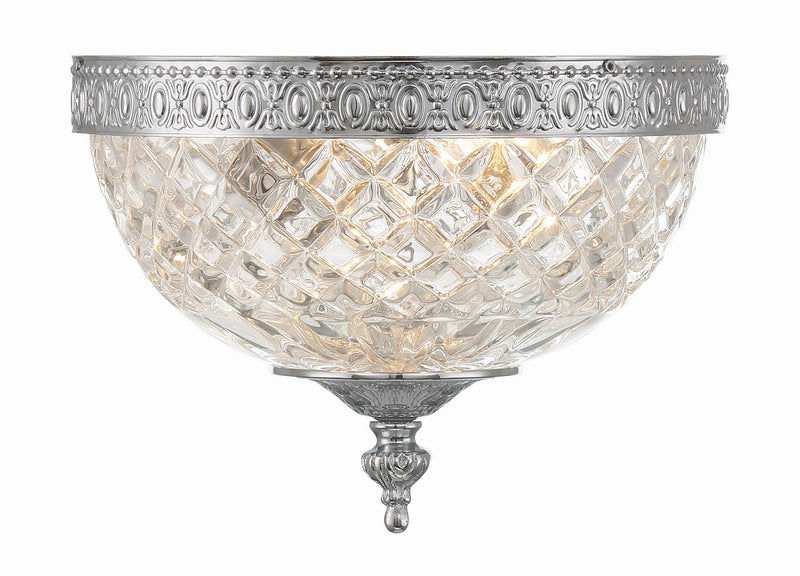 Crystorama 117-8-CH Ceiling Mount Two Light Flush Mount Polished Chrome Main Image.jpg