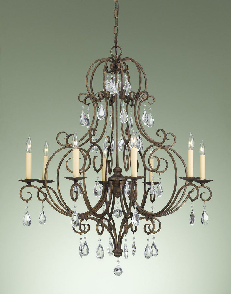 Generation Lighting F2303/8MBZ Chateau Eight Light Chandelier, Mocha Bronze Alternate Image.jpg