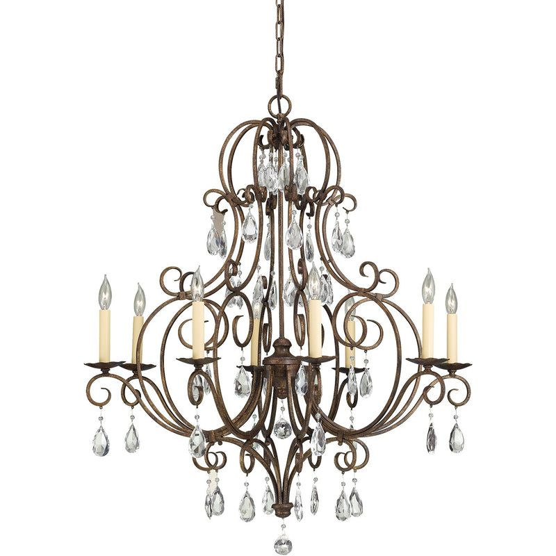 Generation Lighting F2303/8MBZ Chateau Eight Light Chandelier, Mocha Bronze Main Image.jpg