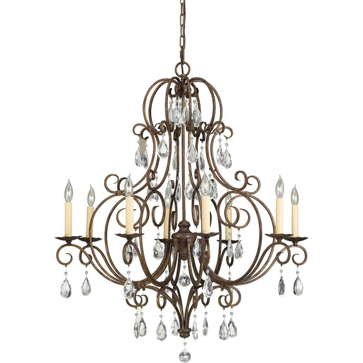 Generation Lighting F2303/8MBZ Chateau Eight Light Chandelier, Mocha Bronze Main Image.jpg