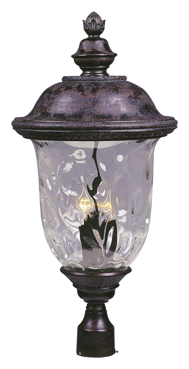 Maxim 3421WGOB Carriage House DC Three Light Outdoor Pole/Post Lantern, Oriental Bronze Main Image.jpg