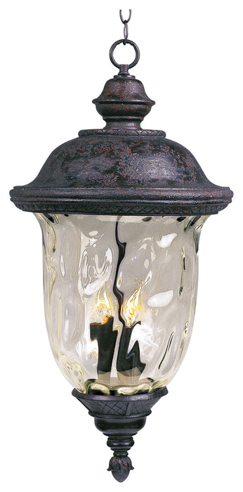 Maxim 3428WGOB Carriage House DC Three Light Outdoor Hanging Lantern, Oriental Bronze Main Image.jpg