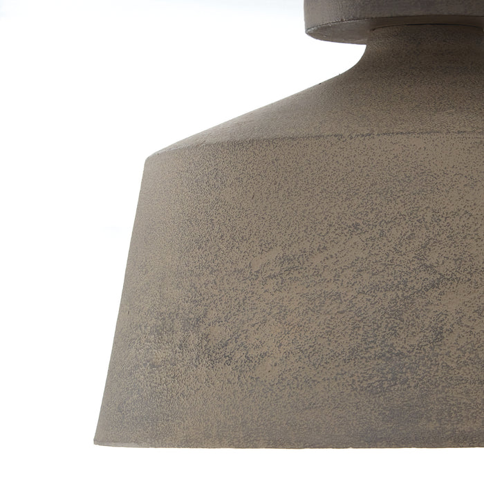 Capital Lighting 235311CY Quarry One Light Semi Flush Mount, Clay