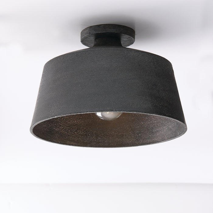 Capital Lighting 235311QY Quarry One Light Semi Flush Mount, Quarry