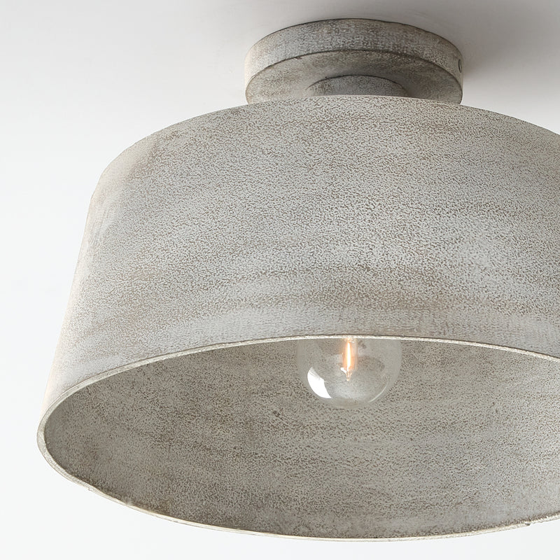 Capital Lighting 235311SC Quarry One Light Semi Flush Mount, Stucco