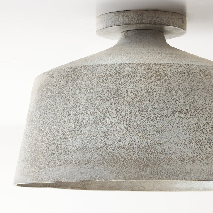 Capital Lighting 235311SC Quarry One Light Semi Flush Mount, Stucco