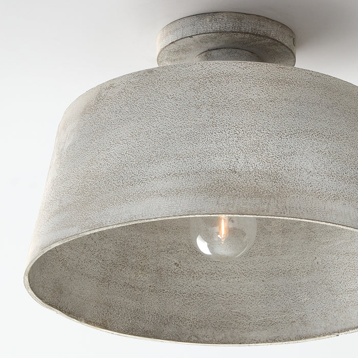 Capital Lighting 235311SC Quarry One Light Semi Flush Mount, Stucco