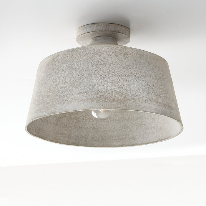 Capital Lighting 235311SC Quarry One Light Semi Flush Mount, Stucco
